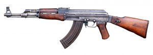 Photographie d'une vraie AK-47
