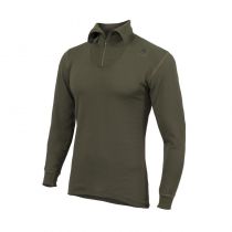 ACLIMA HOTWOOL 230G POLO AVEC ZIP VERT OLIVE