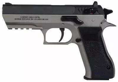 Airgun Baby Desert Eagle Dual Tone Black & Silver CO2 culasse metal fixe Billes acier 4.5