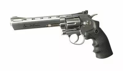 AIRGUN DAN WESSON CO2 6\'\' CHROME FULL METAL BBS 4.5