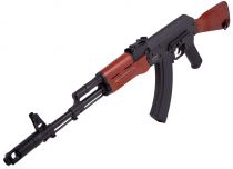 Airgun Kalashnikov AK74 noir et bois Billes acier 4,5mm 4,3J