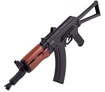 Airgun Kalashnikov AKS74U noir et bois Billes acier 4,5mm 3,5J