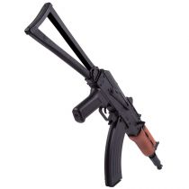 Airgun Kalashnikov AKS74U noir et bois Billes acier 4,5mm 3,5J