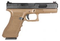 Airsoft G17 Delta Armory P01 Gaz Blowback Tan en mallette