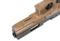 Airsoft G17 Delta Armory P01 Gaz Blowback Tan en mallette