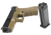 Airsoft G17 Delta Armory P01 Gaz Blowback Vert OD en mallette