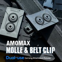 Attache Ceinture ou MOLLE Noir pour holster et porte chargeur Cytac et Amomax