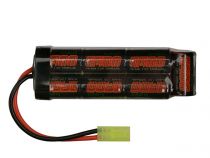 Batterie airsoft rechargeable Ni-Mh 8,4V 1600 mAh connectique Tamiya