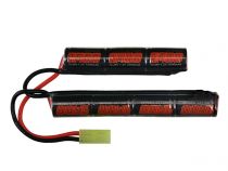 Batterie airsoft rechargeable Ni-Mh 8,4V 1600 mAh connectique Tamiya type crane