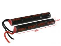 Batterie airsoft rechargeable Ni-Mh 9,6V 1600 mAh connectique Tamiya type crane