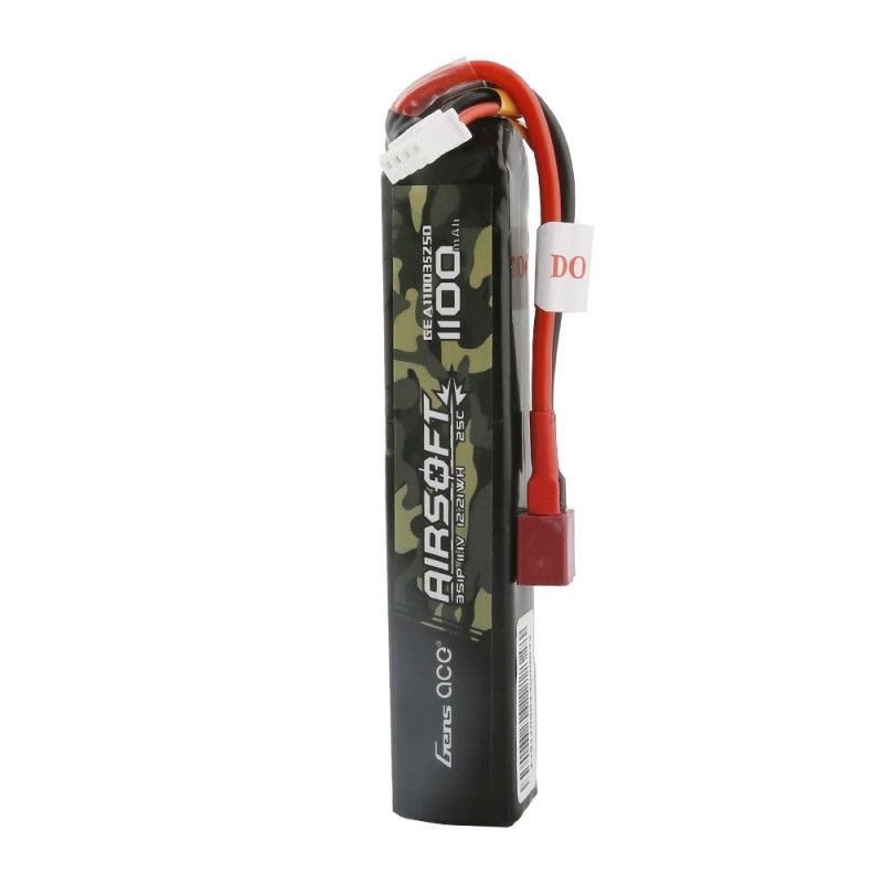 URGENEX Airsoft Batterie Lipo 11,1 V 1400 mAh avec connecteur Deans T 30 C  haut taux de décharge rechargeable 3S Lipo Batterie pour airsoft