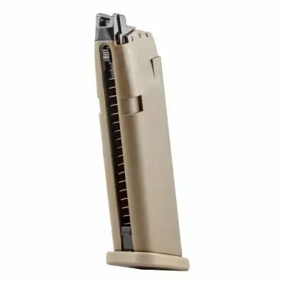 Chargeur 22 coups Tan pour Glock 19X Gen5 Gaz Blowback Airsoft Umarex