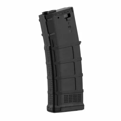 Chargeur AEG Mid-cap Polym�re noir Capacit� ajustable 30-135 bbs pour M4