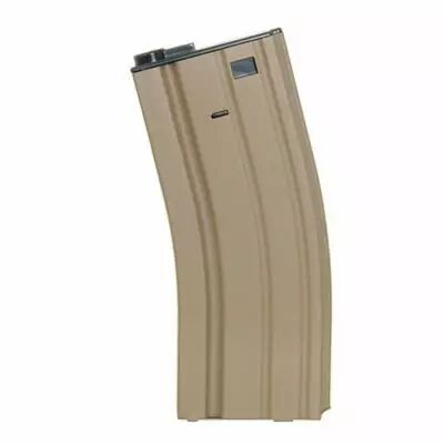 Chargeur Hi-Cap m�tal 320 billes Tan pour type M4 AEG Airsoft
