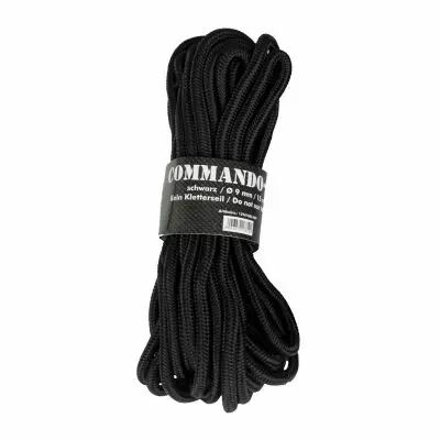 CORDE COMMANDO 9 MM X 15 M NOIR