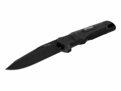 Couteau Fixe Walther BUK Noir avec �tui de transport ceinture Kydex