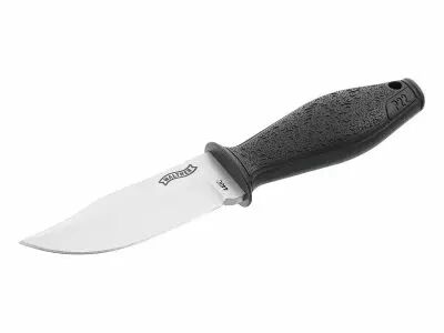 Couteau Walther P22 BSK Lame fixe Noir avec �tui Kydex et cordon de cou