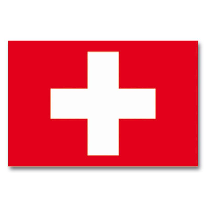 Logo marque drapeau suisse