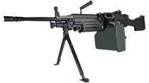 FN M249 MK2 Airsoft AEG Noir Polymère avec chargeur Ammobox 2400 bbs