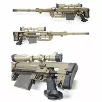 Fusil sniper Airsoft M200 Cheytac S&T Bronze avec mallette rigide