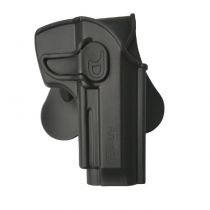 Holster rigide ABS Amomax droitier Noir pour type M9 Airsoft