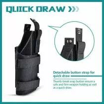 Holster universel nylon fixation MOLLE droitier noir