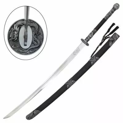 Katana ornemental Black Odachi dragon c�leste 130 cm