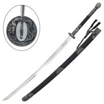 Katana ornemental Black Odachi dragon céleste 130 cm