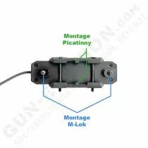 Lampe Skywoods L7019A 1010 lumens RIS & M-Lok avec switch déporté