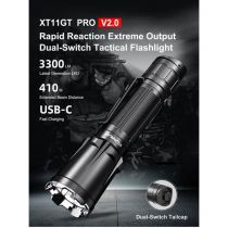 Lampe tactique rechargeable Klarus XT11GT PRO V2.0 - 3300 lumens