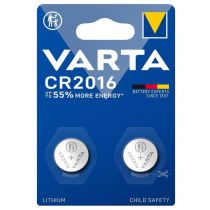 Lot de 2 piles Lithium Varta 3V CR2016