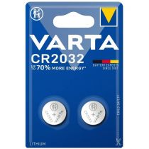 Lot de 2 piles Lithium Varta 3V CR2032