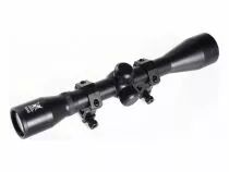 Lunette de vis&eacute;e 4x40 Delta Armory noire avec montages 21 mm