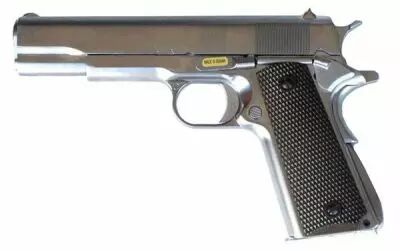 M1911 A1 Full Metal Gaz Blowback Chrome WE Airsoft