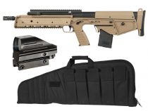 Pack Airsoft AEG Ares Kel-Tec RDB Tan + Housse + Red-Dot 4 Réticules