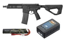 Pack Airsoft ASG H-15 CQB Noir AEG Full Métal + Batterie + Chargeur de batterie