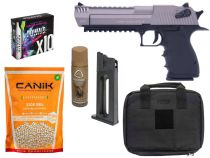 Pack Airsoft Desert Eagle L6 Dual Tone + Housse + Chargeur + CO2 + Lub + Billes