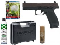 Pack Airsoft Kizuna Works MKW GBB Cerakote Brown + Mallette + Lub + Gaz + Billes