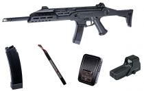Pack Airsoft Scorpion EVO 3-A1 Carbine + Bat + Ch bat + 1 Chargeur + Holosight