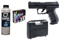 Pack Airsoft Walther P99 DAO + Mallette + 10 CO2 + 3300 Billes