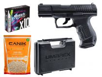 Pack Airsoft Walther P99 DAO + Mallette + 10 CO2 + Billes BIO