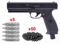 Pack complet Vesta Défense Semi-Auto CO2 PDW50 Cal.50 14J + 5 CO2 + 50 Billes