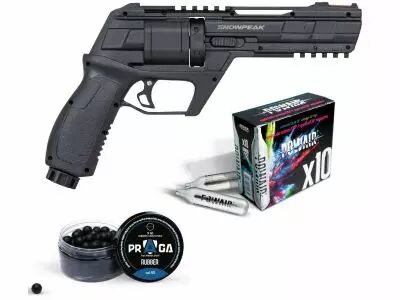Pack d�fense pr�t � tirer Revolver CO2 Snowpeak CP300 13 Joules Cal.50