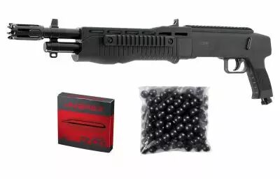 Pack Fusil de d�fense T4E TB68 (HDB68) 16 J + 100 billes Cal.68 + 5 CO2