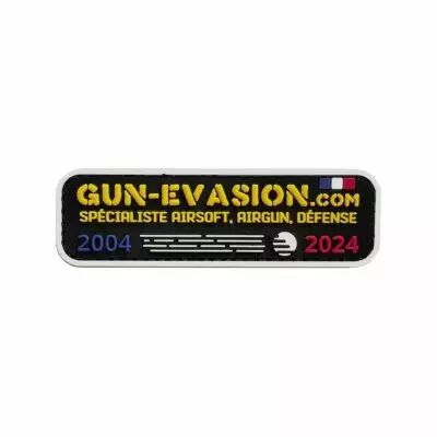 Patch 3D Airsoft Anniversaire 20 ans Gun-Evasion Noir