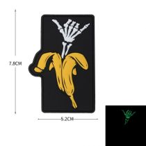 Patch Airsoft velcro phospho BANANE YOLO Noir et Jaune Delta Armory