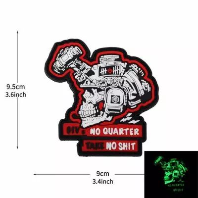 Patch Airsoft velcro phospho GIVE NO QUARTER TAKE NO SHIT Delta Armory