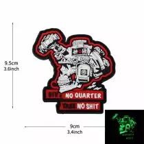 Patch Airsoft velcro phospho GIVE NO QUARTER TAKE NO SHIT Delta Armory