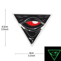 Patch Airsoft velcro phospho ILLUMINATI Noir et rouge Delta Armory
