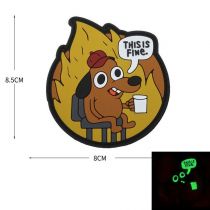Patch Airsoft velcro phospho THIS IS FINE Delta Armory